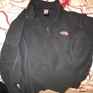 North face black and pink fleece
